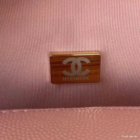 First Bag Ru HANDLE BAG WITH TOP SMALL CHANEL FLAP 0625
